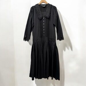 eileen west linen blend dress